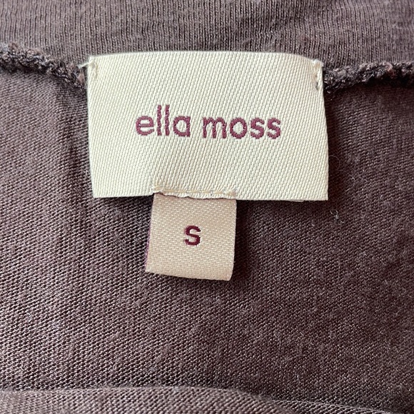 Ella Moss Long Sleeve tissue tee Shirt Size Small - Picture 3 of 4